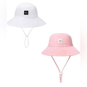 Baby Sun Hat Smile Face Toddler UPF 50+ Sun Protective Bucket hat (C2)